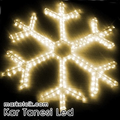 35 cm ve 50 cm Led Kartanesi Yılbaşı Süslemesi, Dekoratif Led Yılbaşı Aydınlatma, Günışığı Işık