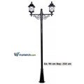 Ayaz 250x90 ABS Rumeli Fenerli Park Bahçe Aydınlatma Direği