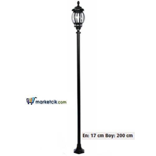 Ayaz 250x85 ABS Sekizgen Fenerli Park Bahçe Aydınlatma Direği