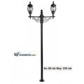 Ayaz 250x80 ABS Sekizgen Fenerli Park Bahçe Aydınlatma Direği
