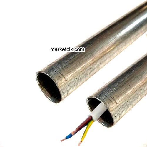 Marketcik Dekoratif 18lik 1/2 Galvanizli EMT Boru 3 Metre