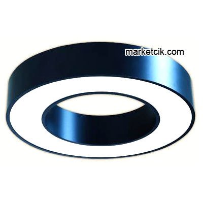 190 cm 185 Watt Sıva Üstü Beyaz Işık Led Simit Linear Aydınlatma Armatürü Beyaz Kasa
