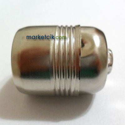 Marketcik Krom Metal E27 Duy Dekoratif Standart Avize Ampul Duyu