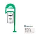 Ayaz 130x45 Dış Mekan Metal Çöp Kovası