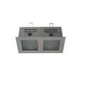 Pelsan 2x50 W Kare Camlı Halojen Spot Armatür