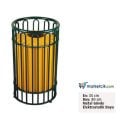 Ayaz 80x35 Dış Mekan Metal Çöp Kovası