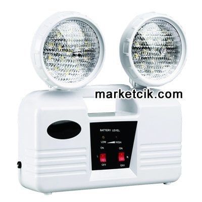 Pelsan 2x10 Watt Emergency Ledli Acil Durum Aydınlatma Armatürü 6 Saat Şarjlı