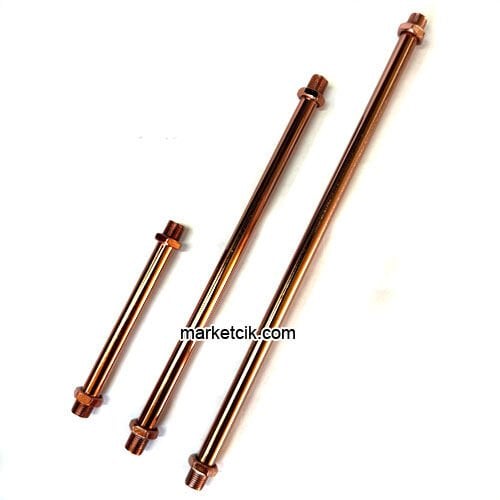 Bakır Avize Masa Lambası Uzatma Borusu Tij 10-20-25-30 cm