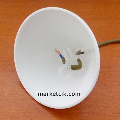 Marketcik Beyaz Plastik Avize Rozans Kapağı