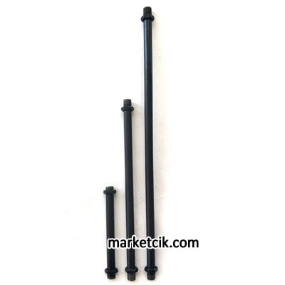 Siyah Avize Masa Lambası Uzatma Borusu Tij 10-20-25-30 cm 10 cm