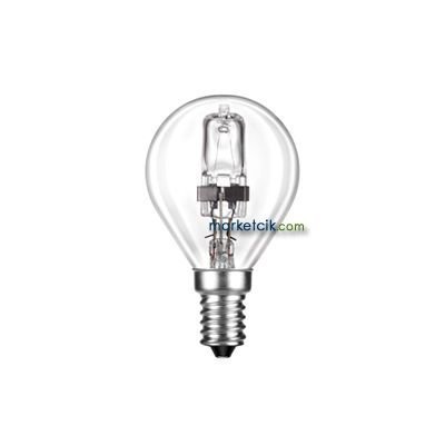 28 Watt E14 Klasik Normal Halojen Top Avize Ampulü, 40-50 Watt Işık
