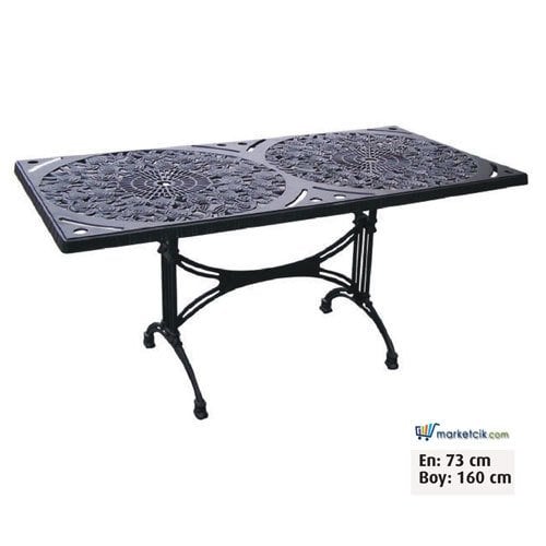 Ayaz 160x73 Alüminyum Döküm Bahçe Masası
