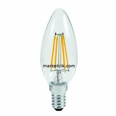 Cata CT-4063 7 Watt E14 Şeffaf Led Avize Ampul Günışığı Işık