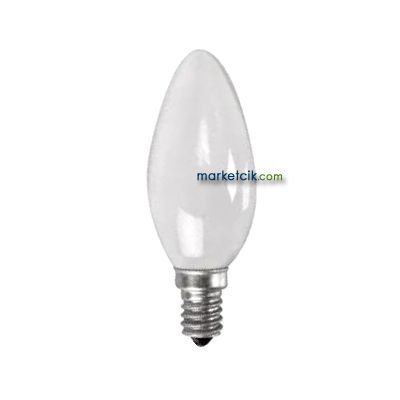28 Watt E14 Klasik Soft Normal Halojen Avize Ampulü, 40 Watt Işık