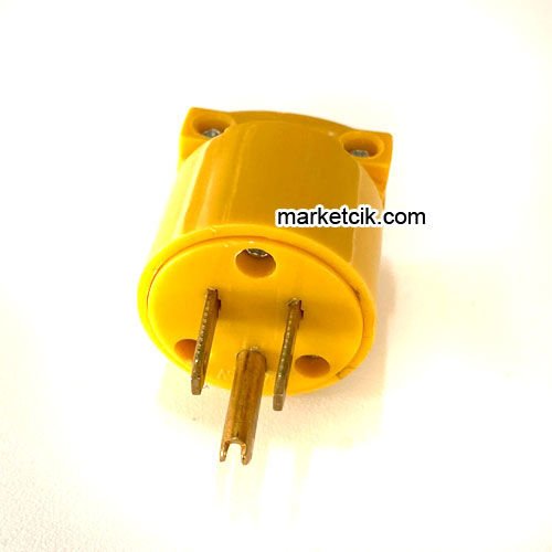 Marketcik Kablo Takılabilir Amerikan Fiş Sarı