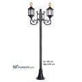 Ayaz 270x85 Ayyıldızlı Alüminyum Döküm Fenerli Park Bahçe Aydınlatma Direği