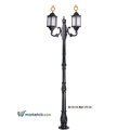 Ayaz 270x85 Ayyıldızlı Alüminyum Döküm Fenerli Park Bahçe Aydınlatma Direği