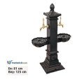 Ayaz 125x81 Alüminyum Döküm 2 Musluklu Park Bahçe Çeşmesi