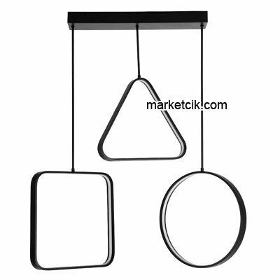 Marketcik Artline 85 Watt Led Geometrik Avize Beyaz Işık