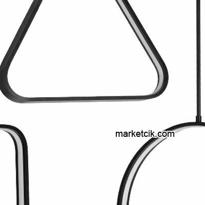 Marketcik Artline 85 Watt Led Geometrik Avize Beyaz Işık