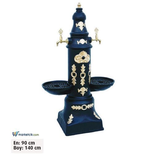 Ayaz 140x90 Alüminyum Döküm 2 Musluklu Park Bahçe Çeşmesi