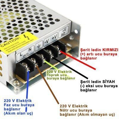 Cata CT-2677 21 Amper 12 Volt Slim Kasa Şerit Led Adaptörü