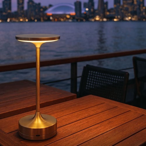 Cata CT-8438 Toronto Dokunmatik Şarjlı Led Masa Lambası GOLD Renk