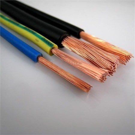 Öznur-Hes-Ünal-Piyasa 2,5 mm NYAF Kablo, Çok Damarlı Tesisat Kablosu, 100 metre 2,5luk NYAF