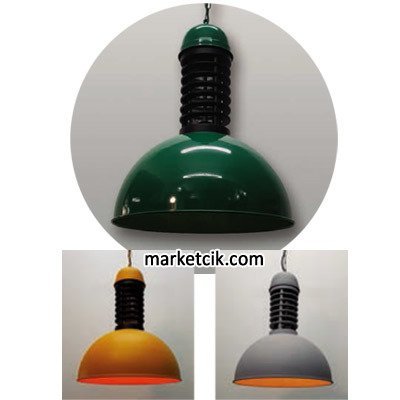 Marketcik Dekoratif Yeşil Retro Sarkıt Avize, Tekli Modern Avize