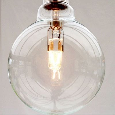 42 Watt G95 Halojen Model Şeffaf Glop Ampul