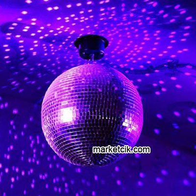 Marketcik 30 cm Aynalı Küre Disko Topu Orjinal Cam