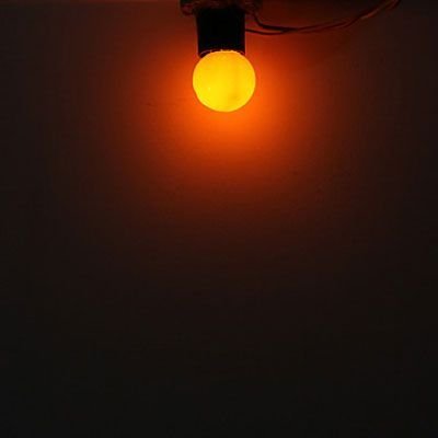 1 Watt Sarı Led Ampul, E27 Normal Duylu Top Led Ampul