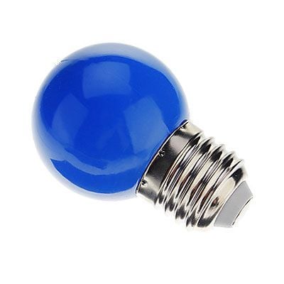 1 Watt Mavi Led Ampul, E27 Normal Duylu Top Led Ampul