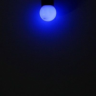 1 Watt Mavi Led Ampul, E27 Normal Duylu Top Led Ampul