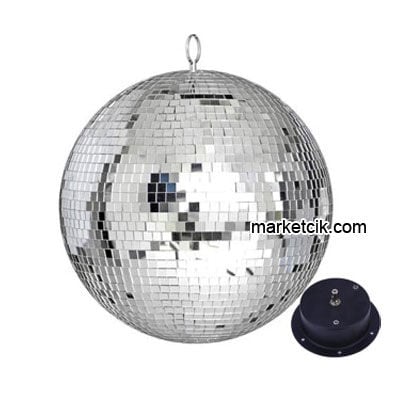 Marketcik 25 cm Aynalı Küre Disko Topu Orjinal Cam