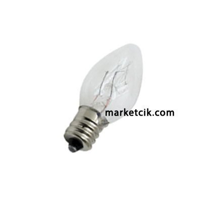 7-10 Watt E14 Duy Parfüm Ampül Şeffaf Günışığı Renk