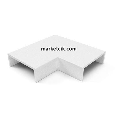 Mutlusan 60x60 mm Kablo Kanalı İçin 90 L Köşe