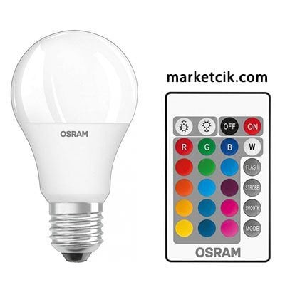 Osram 9W E27 Duy Renk Değiştiren Uzaktan Kumandalı Led Ampul