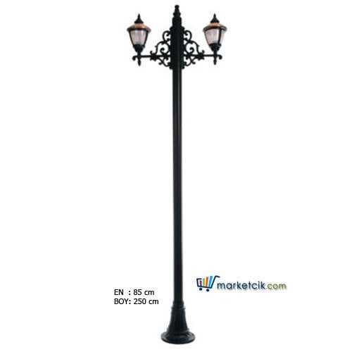 Ayaz 250x85 Alüminyum Küçük Ulubatlı Fenerli Park Bahçe Aydınlatma Direği