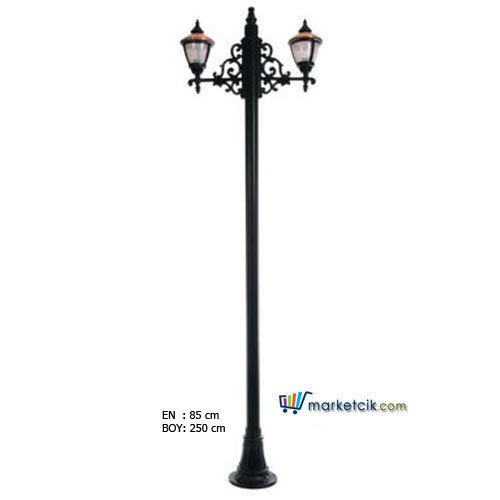 Ayaz 250x85 Alüminyum Küçük Ulubatlı Fenerli Park Bahçe Aydınlatma Direği