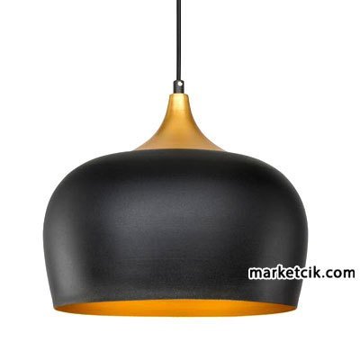 Cata CT-8208 Dekoratif Siyah Retro Sarkıt Avize, Tekli Modern Avize