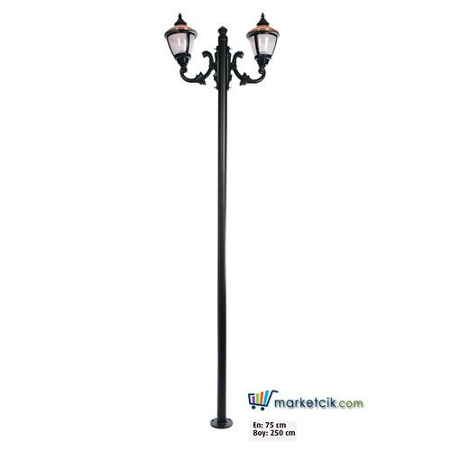 Ayaz 250x75 Alüminyum Küçük Ulubatlı Fenerli Park Bahçe Aydınlatma Direği