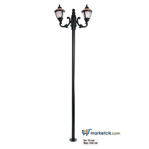 Ayaz 250x75 Alüminyum Küçük Ulubatlı Fenerli Park Bahçe Aydınlatma Direği