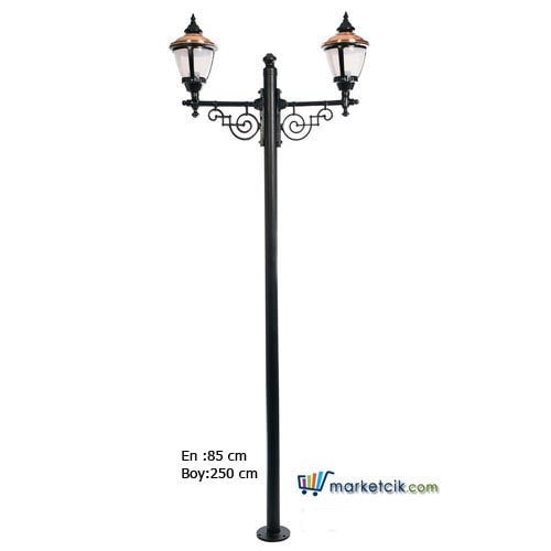 Ayaz 250x85 Alüminyum Küçük Ulubatlı Fenerli Park Bahçe Aydınlatma Direği