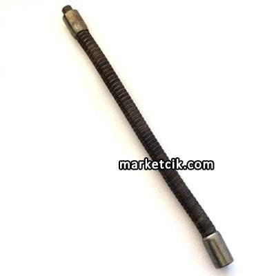 Kıvrımlı Spiral Aplik ve Masa Lambası Borusu 15 mm Boyanabilir Ham Demir