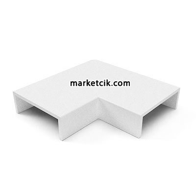 Mutlusan 80x60 mm Kablo Kanalı İçin 90 L Köşe