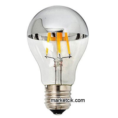 Marketcik Dekoratif 4 Watt E27 Duy Led Krom Aynalı Ampul
