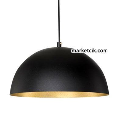 Cata CT-8230 Dekoratif Siyah Retro Sarkıt Avize, Tekli Modern Avize