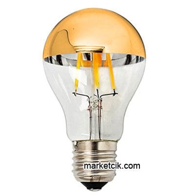 Marketcik Dekoratif 4 Watt E27 Duy Led Sarı Aynalı Ampul