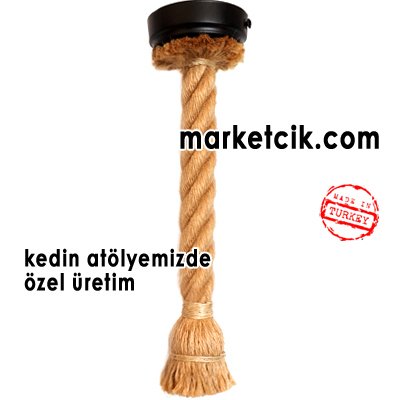 Marketcik Duylu ve Rozanslı 2cm Dekoratif Halat Sarkıt Avize 20-25-30cm